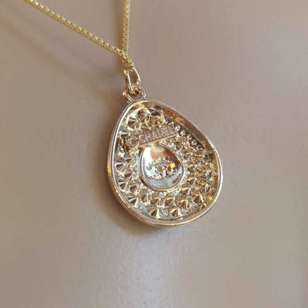 Chanel Stamped Necklace